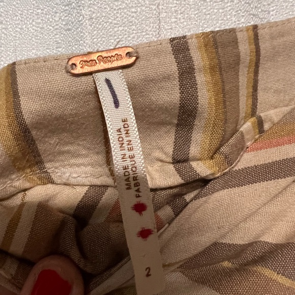 Free People Imogene Maxi Skirt Peach Combo NWOT - Picture 8 of 9